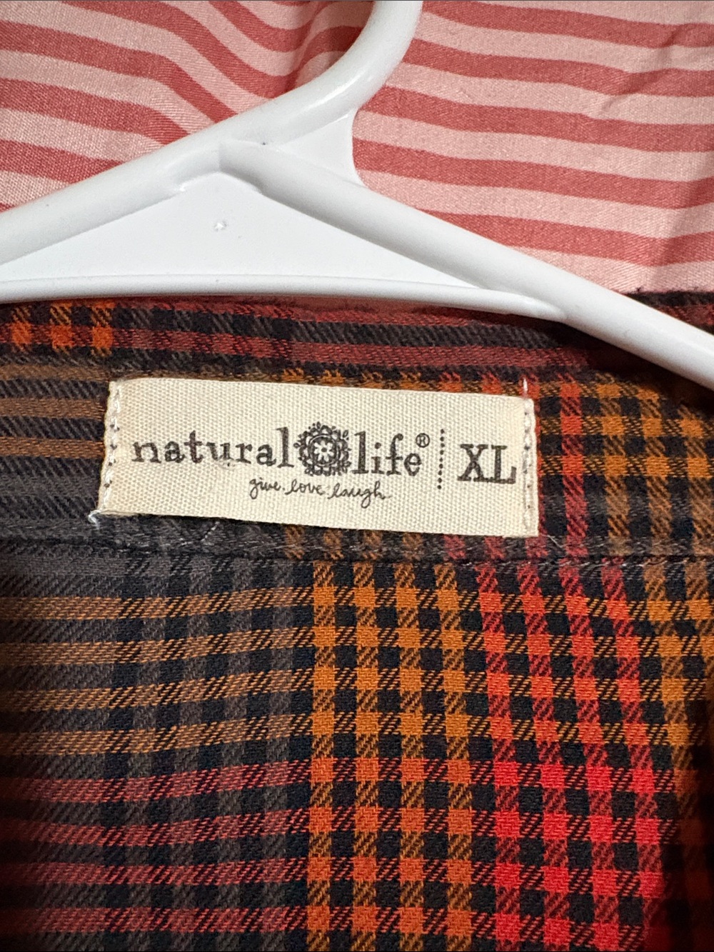 Natural Life Plaid Tiered Rebecca Dress in Autumn Plaid - Picture 3 of 5